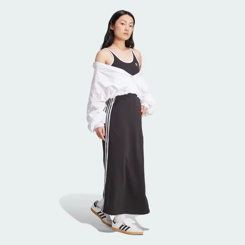 Abito adicolor 3-Stripes Tank Maxi Black miniatura 3