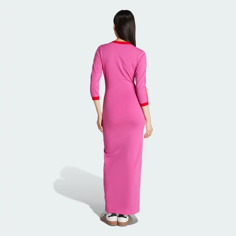 Abito adicolor Classics 3-Stripes Maxi Semi Lucid Fuchsia miniatura 2