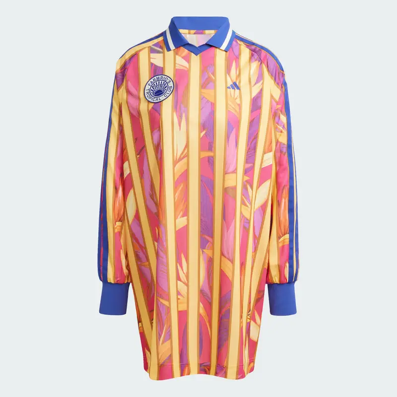 Abito adidas X FARM Premium Bold Pink miniatura 4