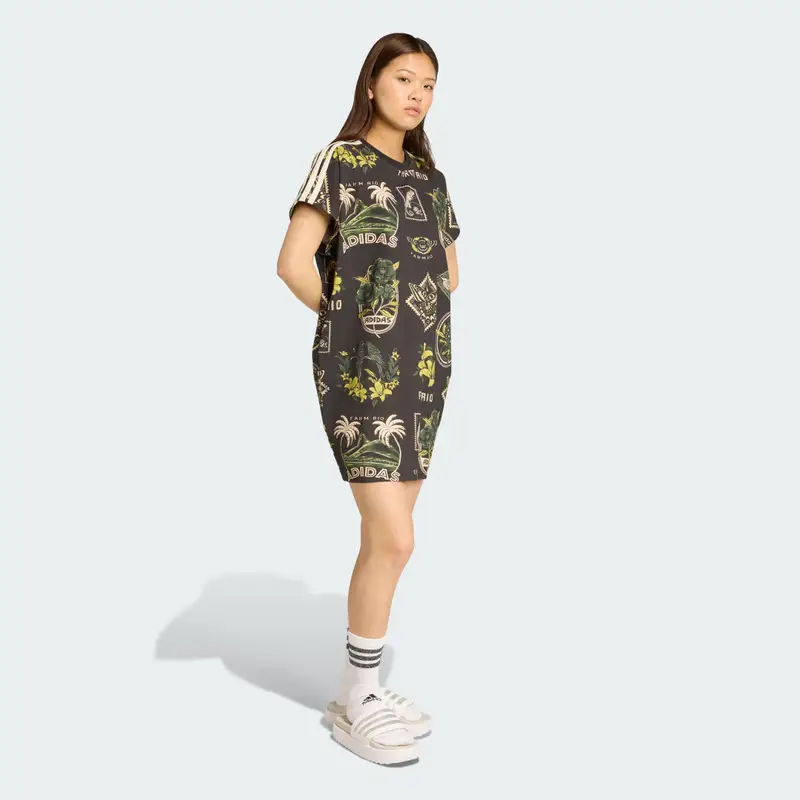 Abito Commerciale adidas X FARM Black miniatura 3