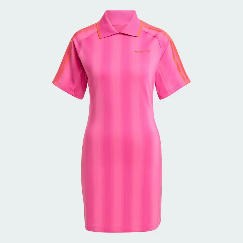 Abito Football Inspired Graphic Semi Lucid Fuchsia miniatura 4