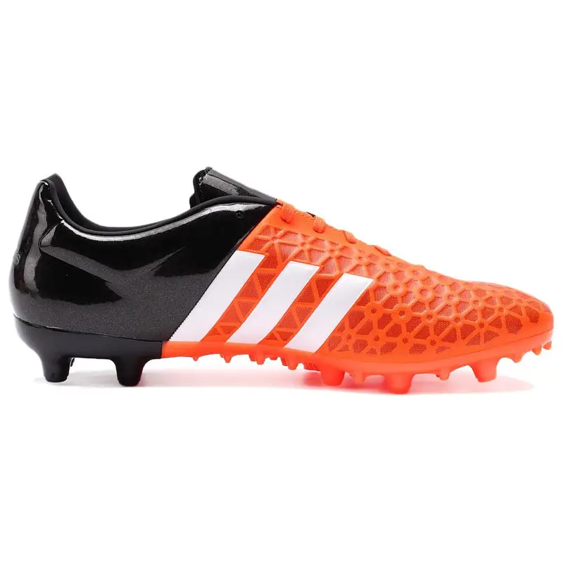Ace 15 3 Moda Confortevole AG FG Pelle Sintetica Antiscivolo Resistenti all Usura Scarpe da Calcio Uomo Scarpe da Calcio Arancione Nero S83243 43⅓ miniatura 3