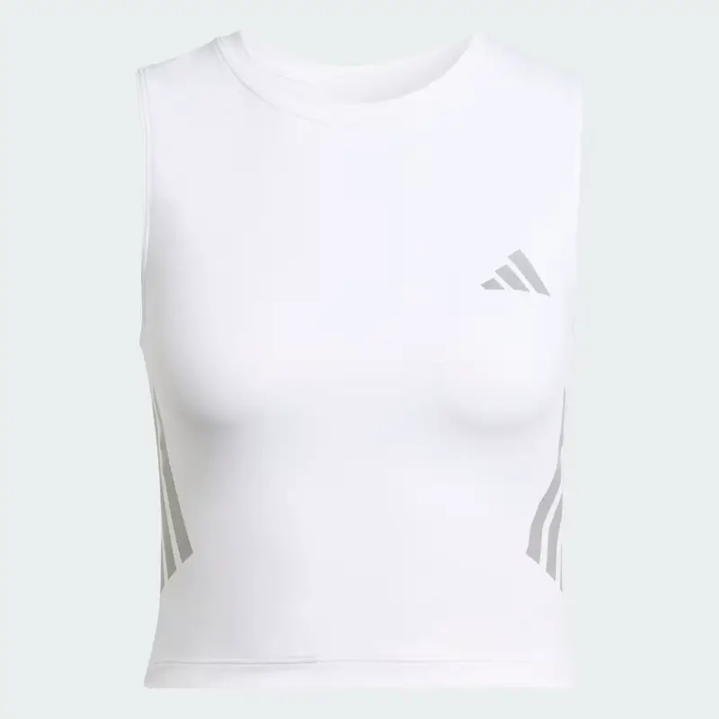 adi365 Canotta Iconico Running Crop White miniatura 4