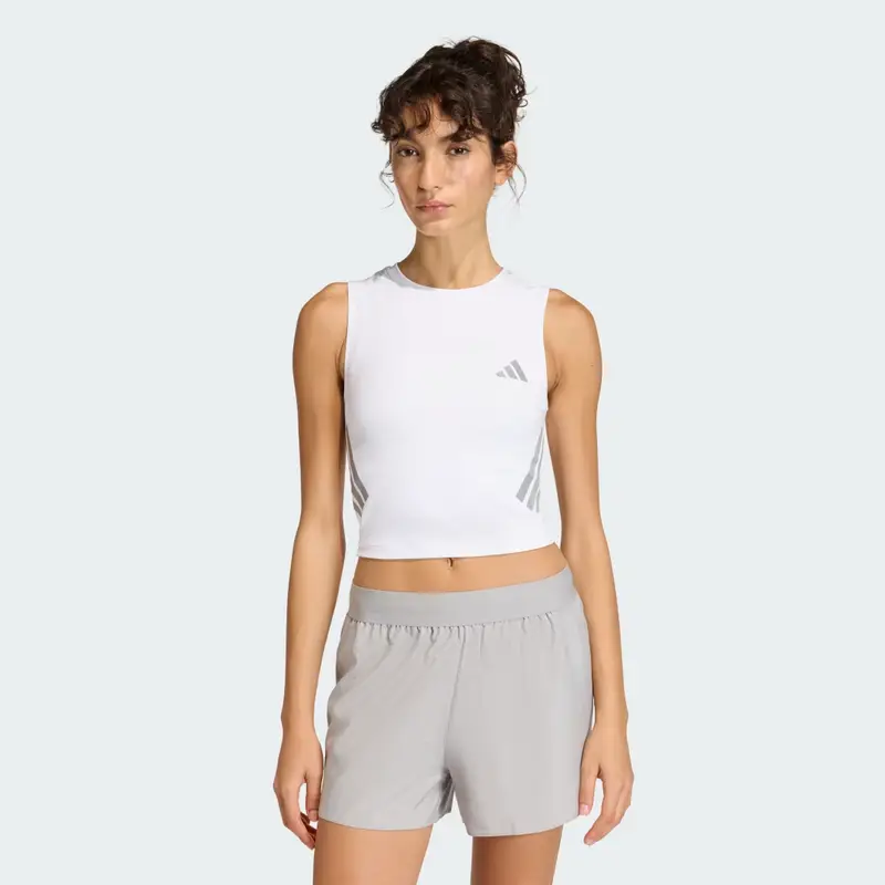 adi365 Canotta Iconico Running Crop White