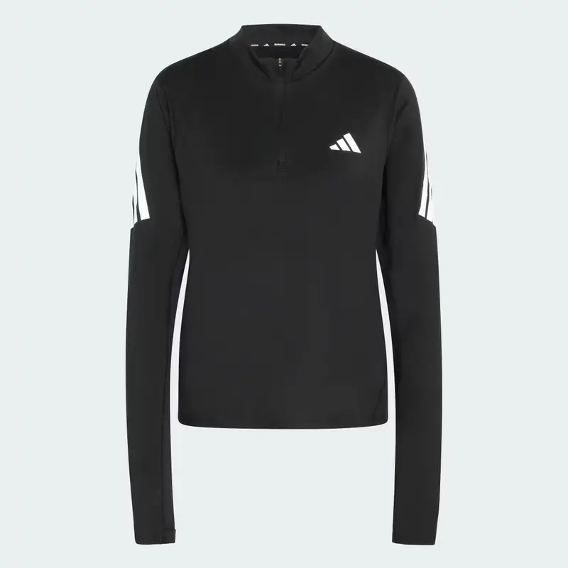 adi365 Jumper Iconic Running 1/2 Zip Black miniatura 4