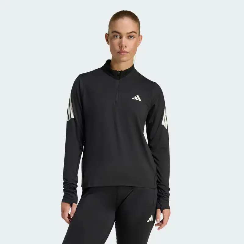 adi365 Jumper Iconic Running 1/2 Zip Black