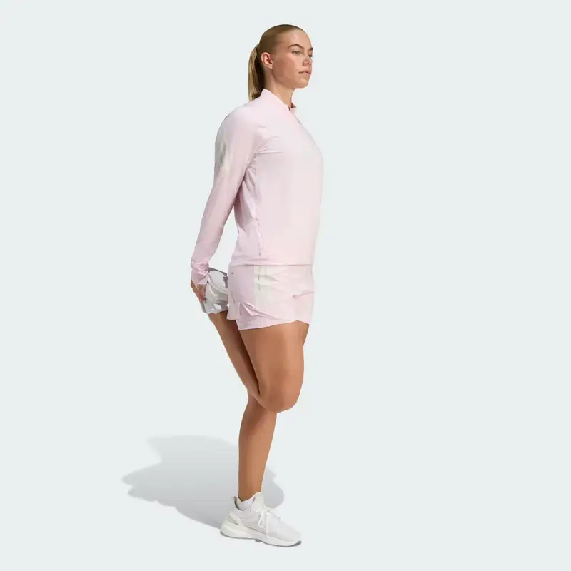 adi365 Jumper Iconic Running 1/2 Zip Clear Pink miniatura 3