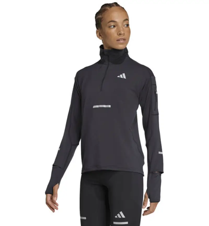 adi365 WarmHZ W - felpa running - donna Black