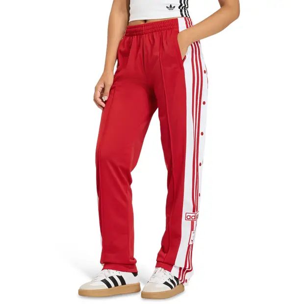 Adibreak Track Tracksuit Bottoms Donna - Pantaloni Rosso - Mesh Red