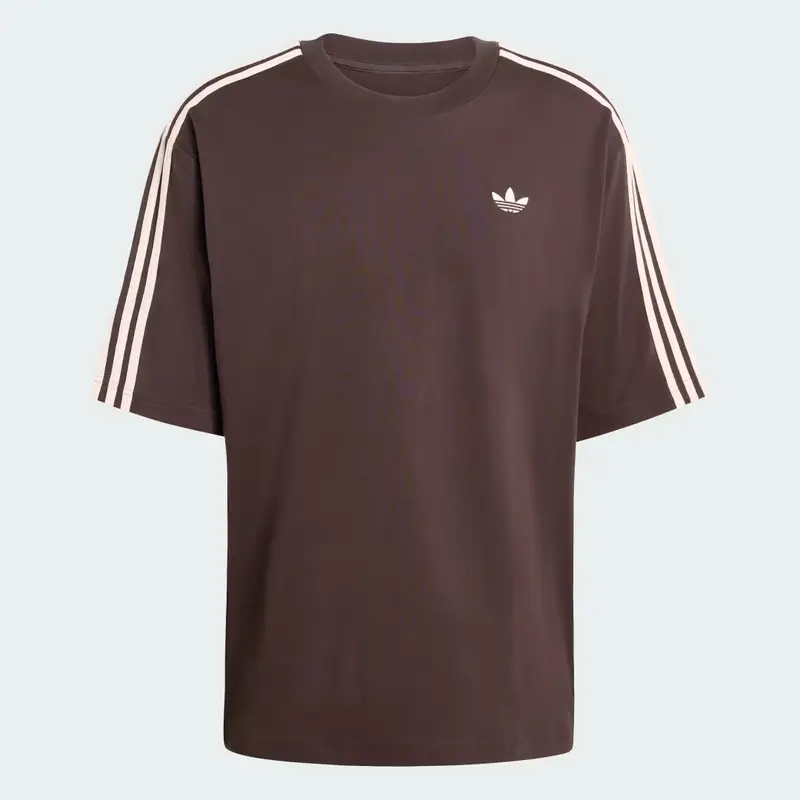 ADICOLOR 3-STRIPES OVERSIZED TEE Aurora Coffee miniatura 4