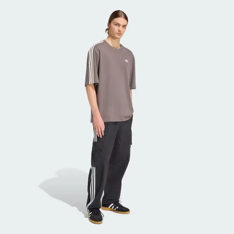 ADICOLOR 3-STRIPES OVERSIZED TEE Charcoal miniatura 3