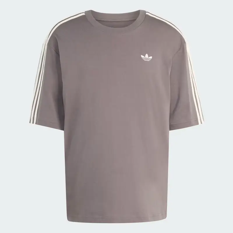 ADICOLOR 3-STRIPES OVERSIZED TEE Charcoal miniatura 4