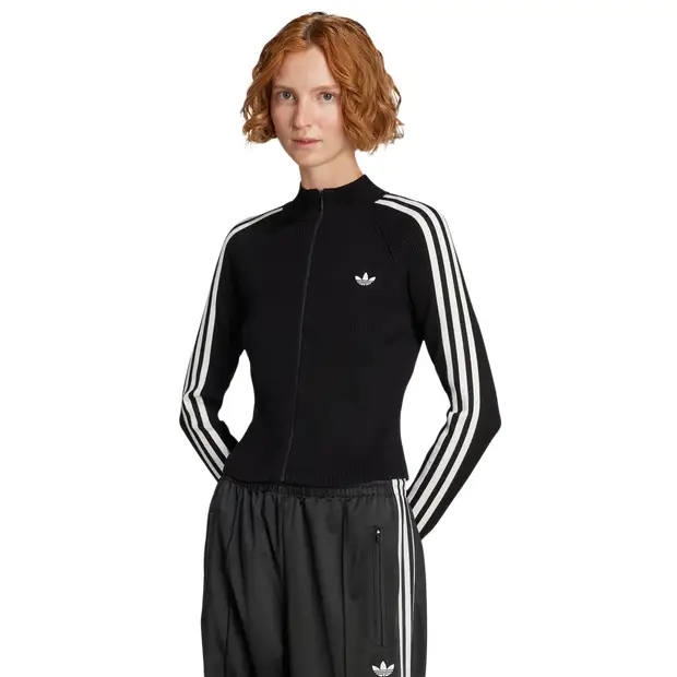 Adicolor 3-stripes Slim Sports Jacket female Giacche - Nero - Tela di cotone - Foot Locker Black