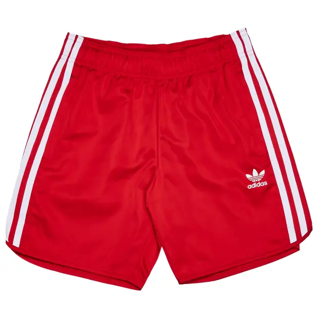 Adicolor 3-stripes unisex Pantaloncini - Rosso - Poly Woven - Foot Locker Red