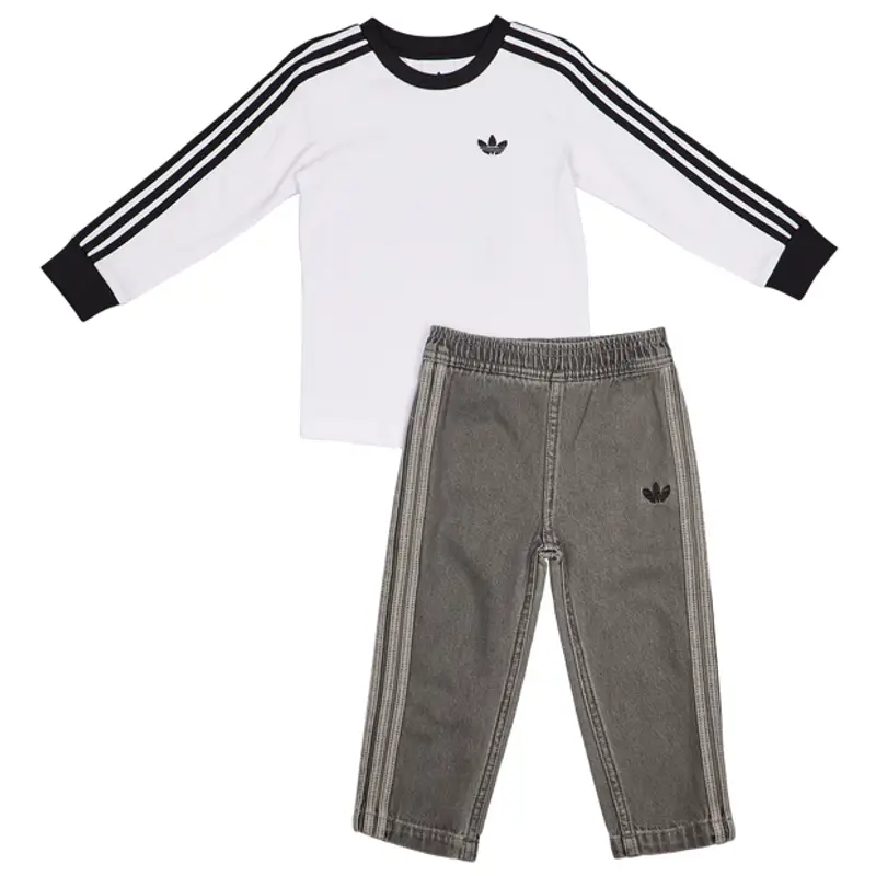 Adicolor 3-stripes unisex Tute da ginnastica - Bianco - Twill di Cotone - Foot Locker White