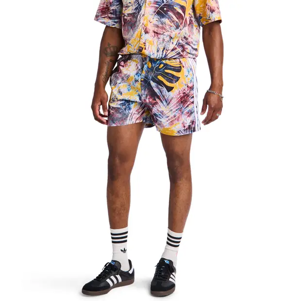 Adicolor 70s Monogram Short male Pantaloncini - Giallo - Foot Locker Yellow