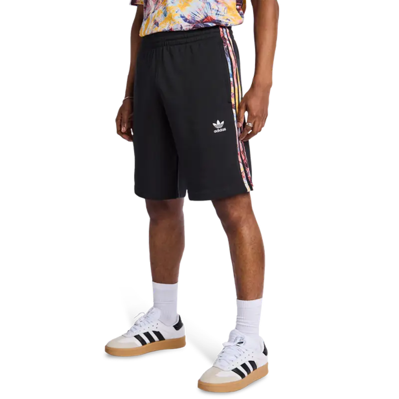 Adidas Adicolor 70s Monogram Short male Pantaloncini - Nero - Foot Locker