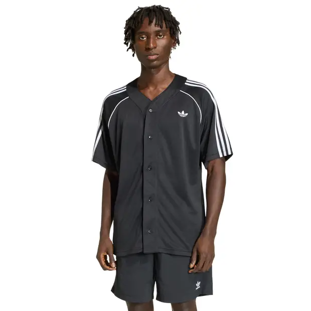 Adicolor Baseball Jersey Uomo - Maglie/Repliche Nero - Mesh Black