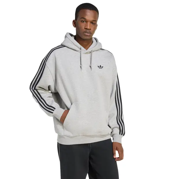 Adicolor Classics 3-stripes Hoodie Uomo - Felpe con cappuccio Grigio - di cotone Grey