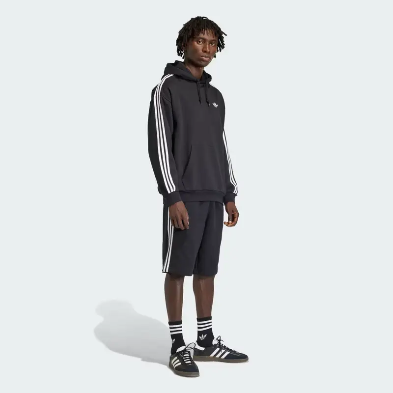 ADICOLOR CLASSICS 3-STRIPES HOODY Black miniatura 3
