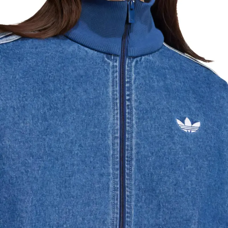 Adidas Giacca da Tuta Denim Blu Medio Uomo miniatura 5
