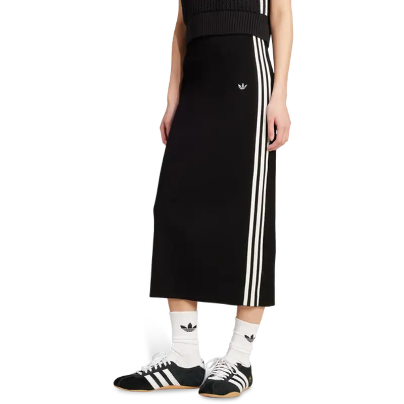 Adidas Adicolor Knit 3-stripes female Gonne - Nero - Tela di cotone - Foot Locker