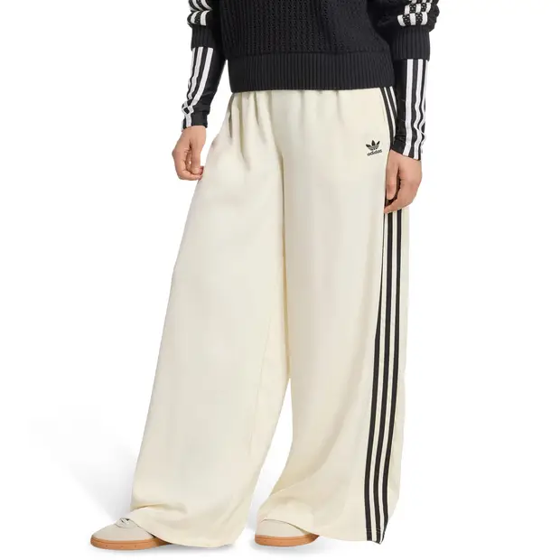 Adicolor Satin Wide Leg Track Joggers Donna - Pantaloni Bianco White