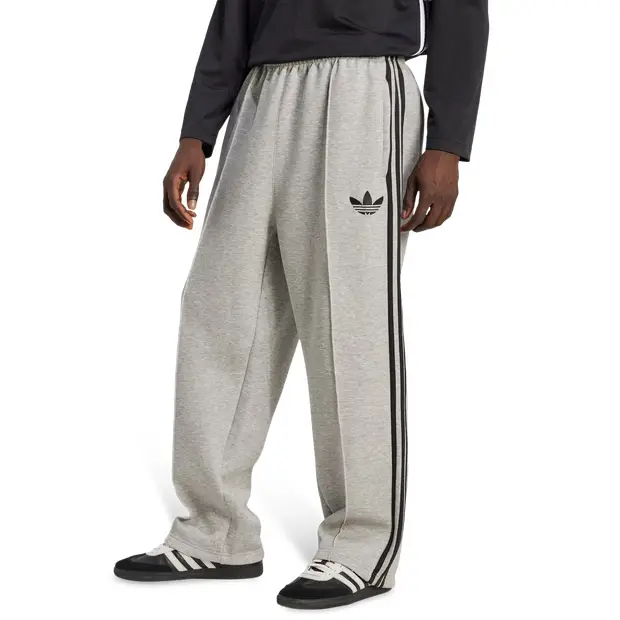 Adicolor Spacer Baggy Tracksuit Bottoms Uomo - Pantaloni Grigio - di cotone Grey