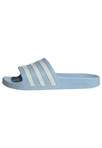 adidas Adilette Aqua Slides, Infradito Donna, Glow Blue Zero Metalic Zero Metalic, 40.5 EU