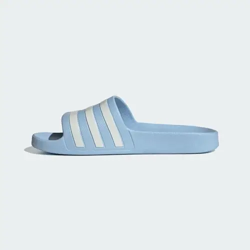 adidas Adilette Aqua Slides, Infradito Donna, Glow Blue Zero Metalic Zero Metalic, 40.5 EU miniatura 2