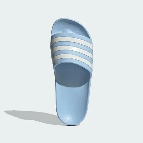 adidas Adilette Aqua Slides, Infradito Donna, Glow Blue Zero Metalic Zero Metalic, 40.5 EU miniatura 3