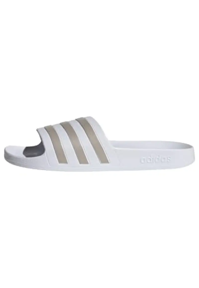 adidas Adilette Aqua Slides, Infradito Unisex - Adulto, Cloud White Platinum Cloud White, 46 EU