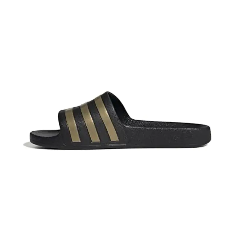 adidas Adilette Aqua Slides, Infradito Unisex - Adulto, Core Black Gold Metallic Core Black, 43 EU