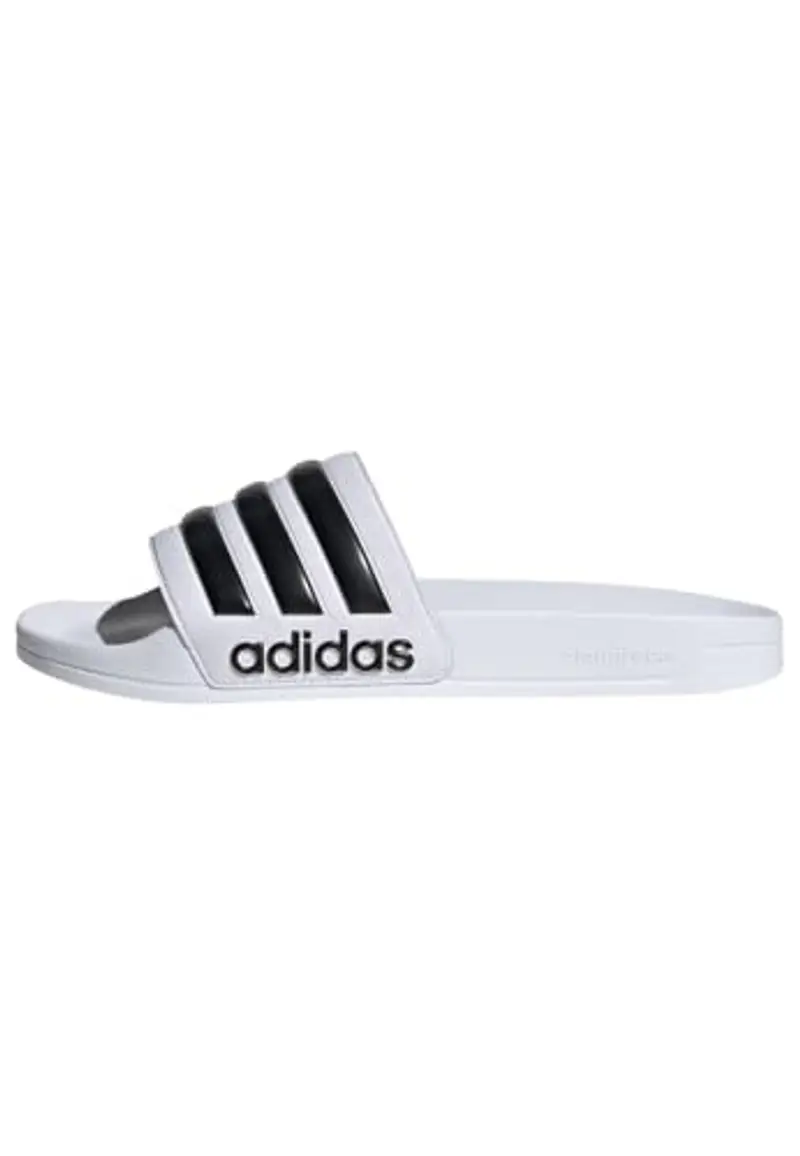 adidas Adilette Shower Slides, Infradito Unisex - Adulto, Cloud White Core Black Cloud White, 39 EU