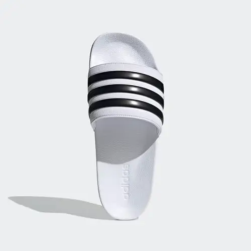 adidas Adilette Shower Slides, Infradito Unisex - Adulto, Cloud White Core Black Cloud White, 47 EU miniatura 3