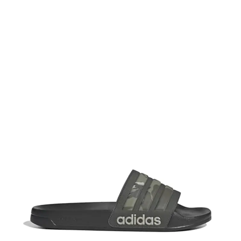 adidas Adilette Shower Slides, Infradito Unisex - Adulto, Shadow Olive Putty Grey Olive Strata, 40.5 EU