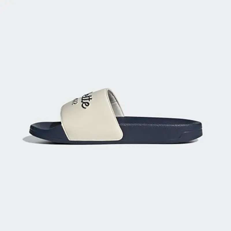 adidas Adilette Shower Slides, Infradito Unisex - Adulto, Wonder White Shadow Navy Shadow Navy, 40.5 EU miniatura 2