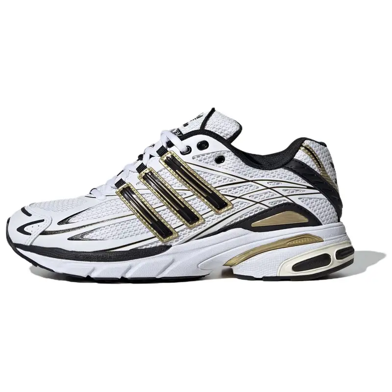Adistar Cushion Bianco Nero Oro Metallizzato Sneakers Unisex Calzature-Bianco Core-Nero IH3386 38