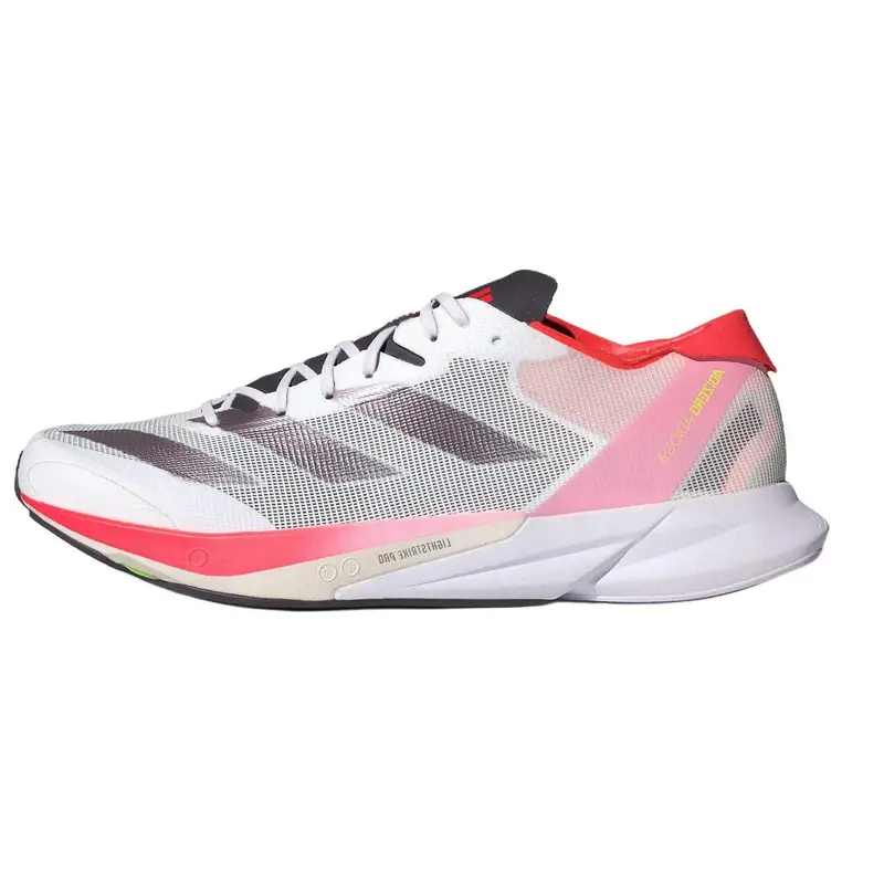 Adizero Adios 8 Bianco Aurora Rosso Solare Scarpe da Ginnastica da Uomo Bianco Nuvola Aurora-Metallico ID3630 43⅓
