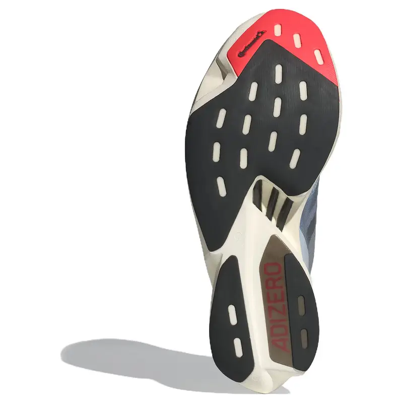 Adizero Adios Pro 3 Aurora Ink Flash Aqua Sneakers Unisex Crema Bianco Sporco IE6237 39⅓ miniatura 3