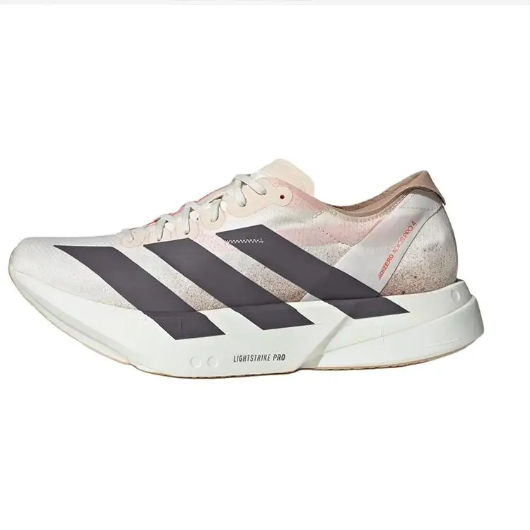 Adizero Adios Pro 4 Bianco Gesso Grigio Strata Sneakers Uomo Crema Arancione Impatto JR6367 44
