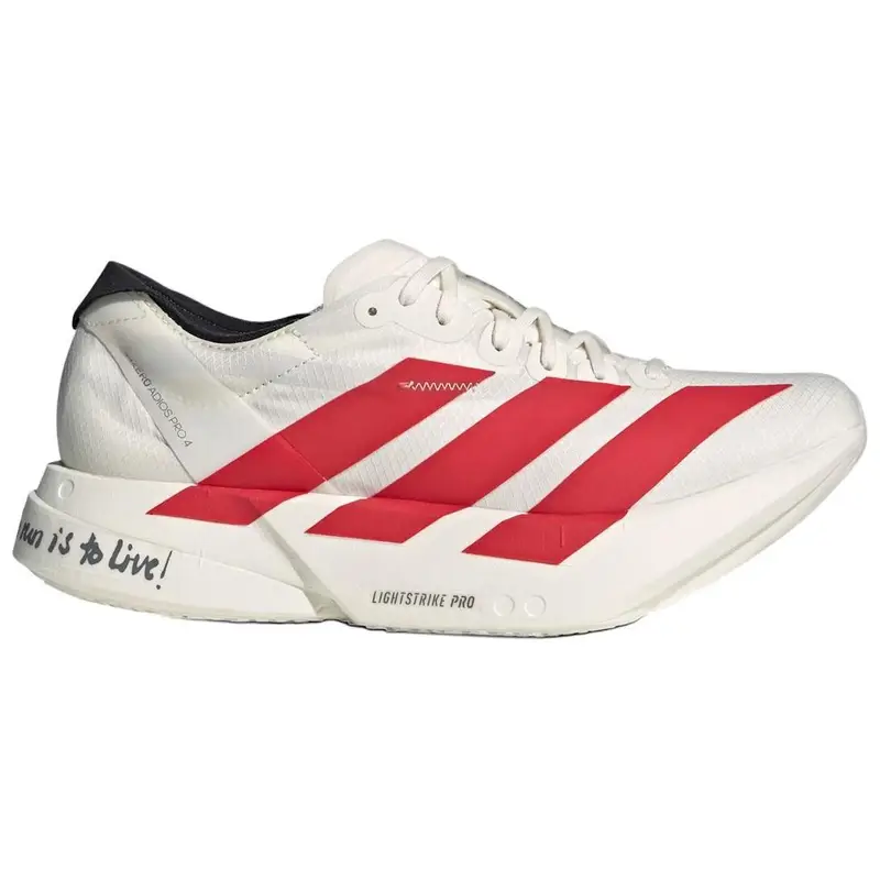 Adizero Adios Pro 4 Bianco Sporco Scarlatto Migliore Sneakers JR6363 42⅔ bianco miniatura 2