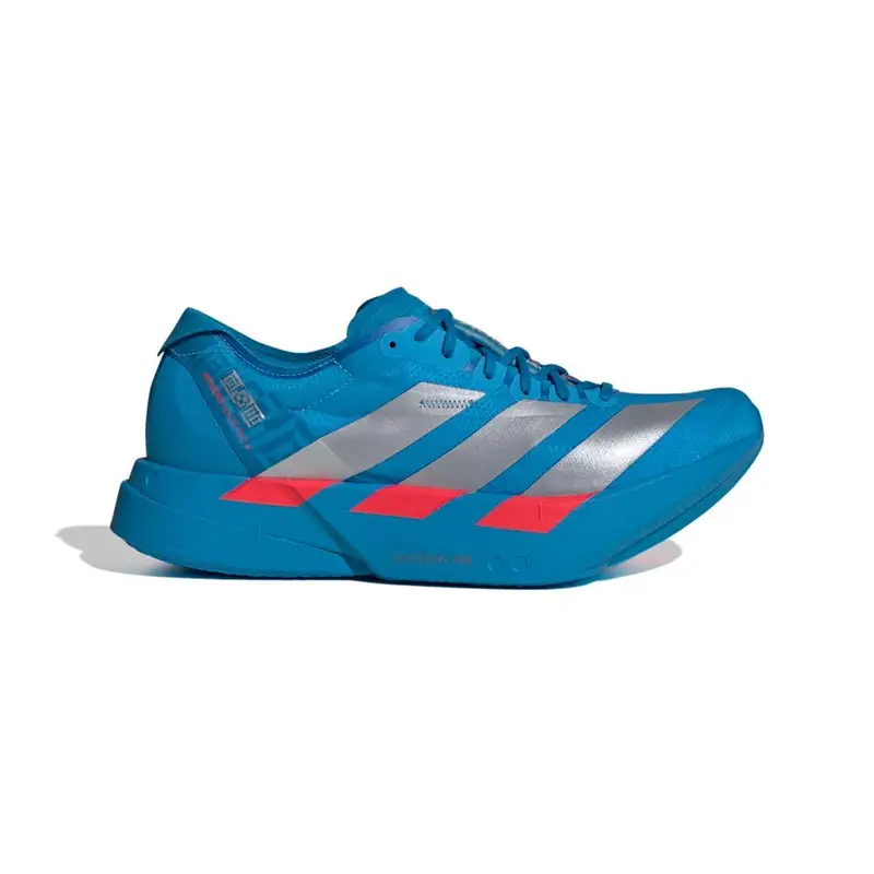 Adizero Adios Pro 4 Solar Blu Argento Metallic - Scarpe Running Uomo EUR 42 2/3 / UK 8,5