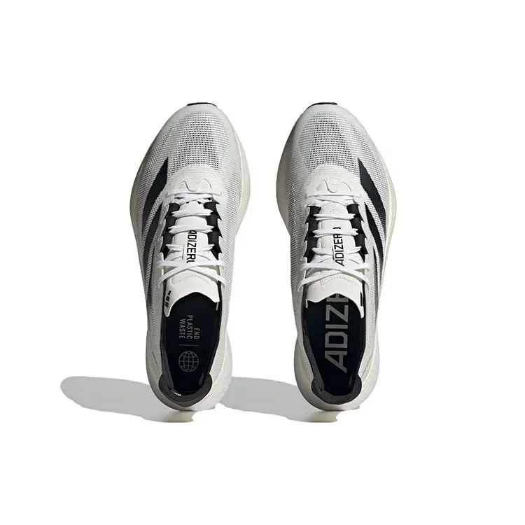 Adizero Boston 12 Bianco Notte Metallico Sneakers Unisex Bianco Nuvola Nero Core ID4236 40⅔ miniatura 3