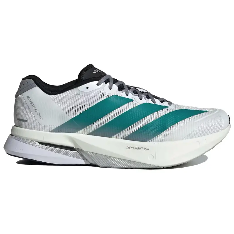 Adizero Boston 13 Bianco Azzurro Puro Sneakers Unisex Bianco Nuvola Grigio JR4791 39⅓ miniatura 3