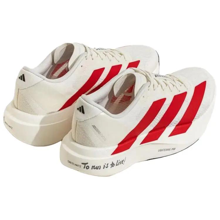 Adizero Evo Sl Bianco Sporco Scarlatto Migliore Sneakers JS1182 44 miniatura 3