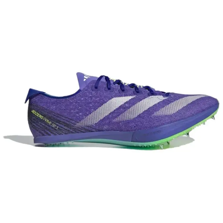 Adizero Prime SP 3 Incordato Blu Cobalto Limone Lucido Sneakers Unisex Zero-Metallico IH5222 40 miniatura 3