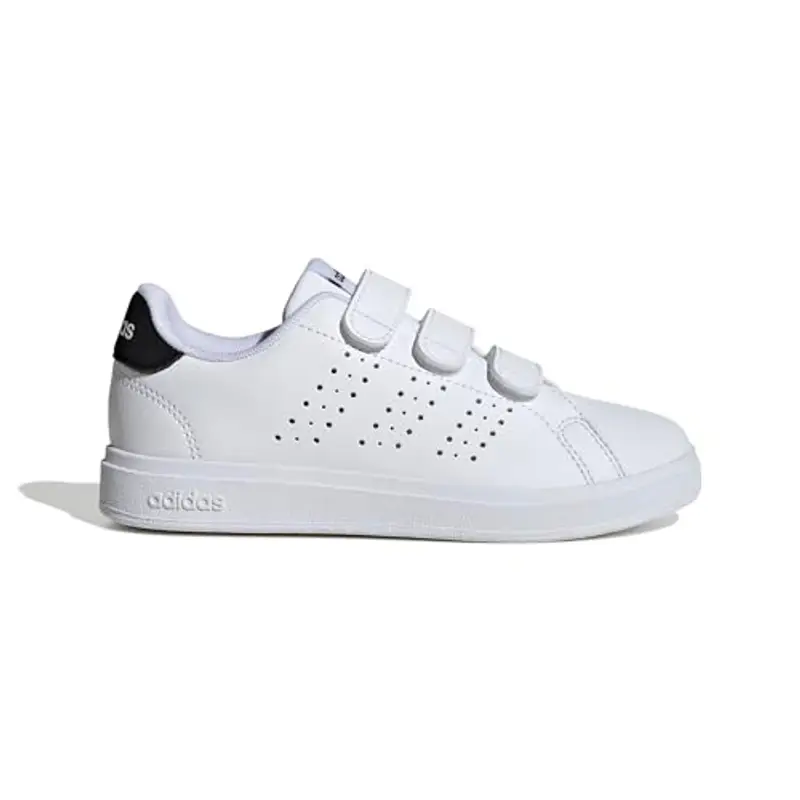 adidas Advantage Base 2.0 Shoes Children, Scarpe da Tennis, Cloud White/Cloud White/Core Black, 29 EU miniatura 2