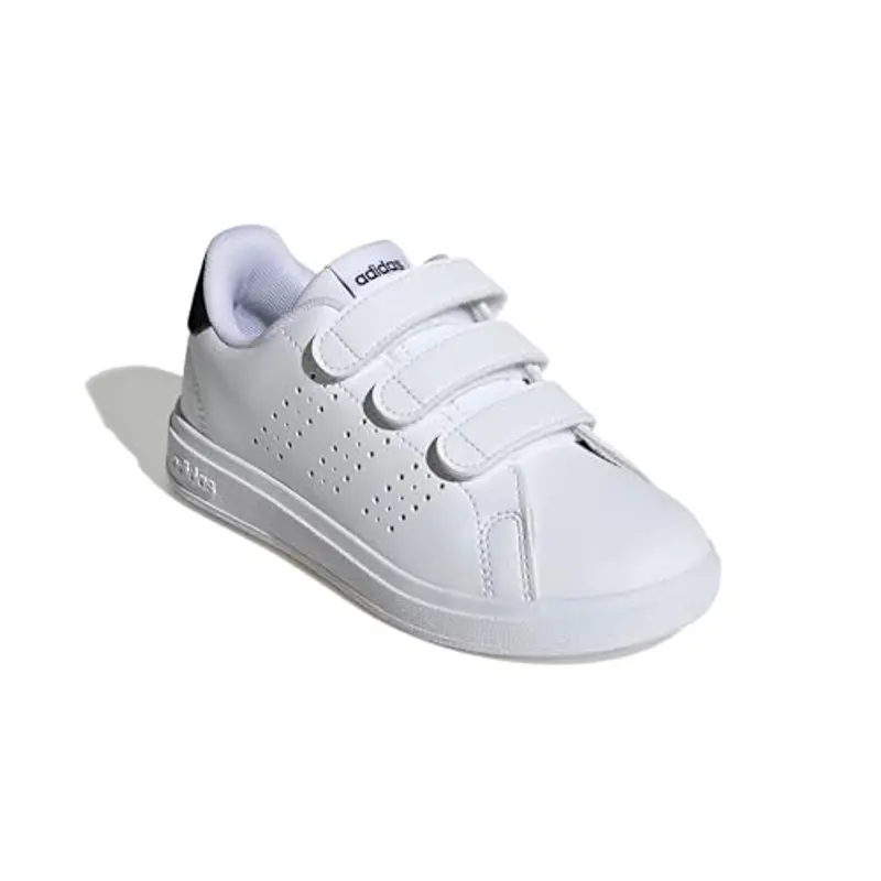 adidas Advantage Base 2.0 Shoes Children, Scarpe da Tennis, Cloud White/Cloud White/Core Black, 31 EU miniatura 3