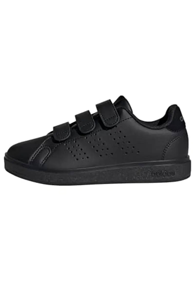 adidas Advantage Base 2.0 Shoes Children, Scarpe da Tennis Unisex-Adulto, Core Black/Core Black/Grey Six, 33.5 EU